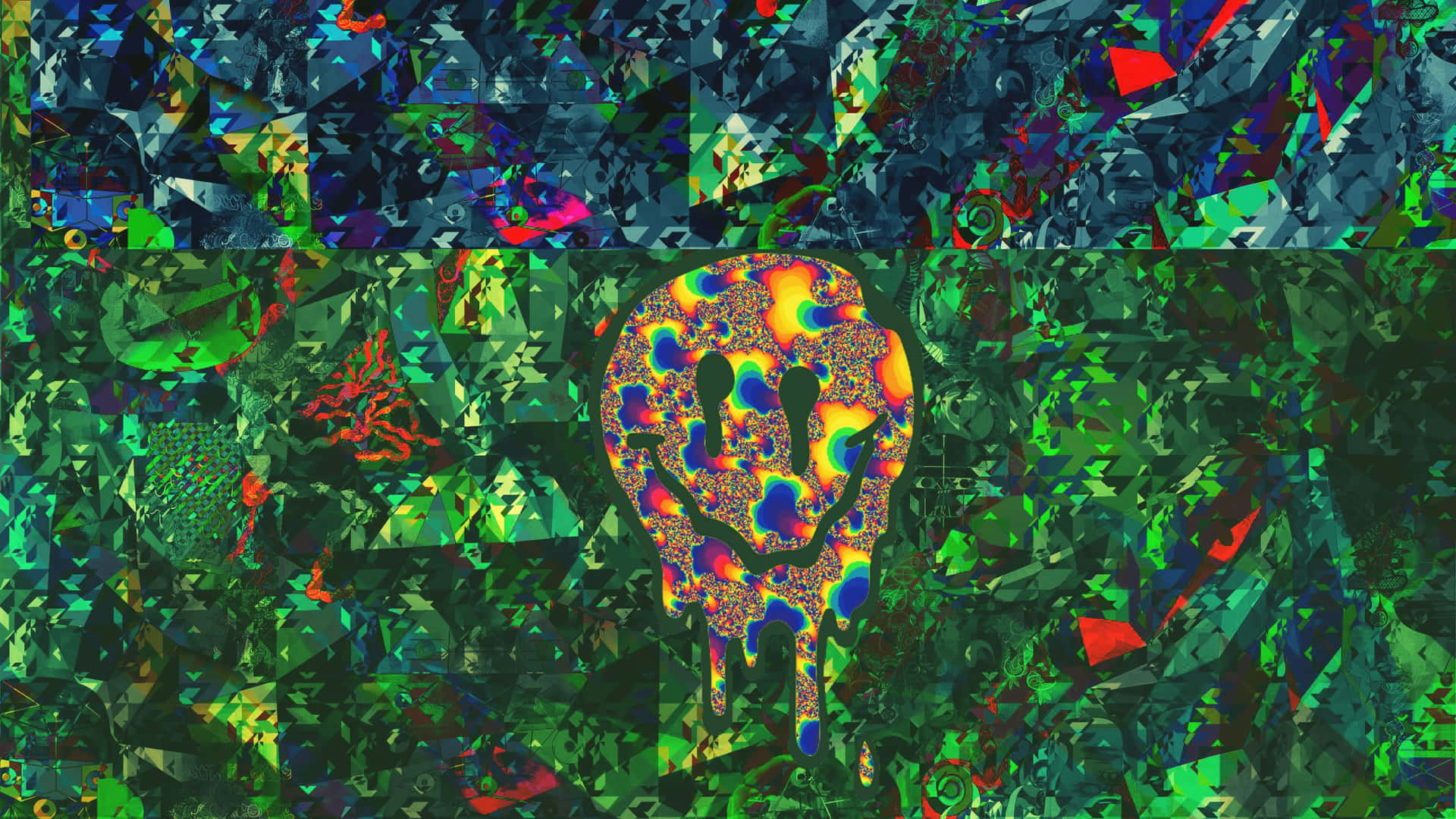 Psychedelic Grunge Explosion Wallpaper