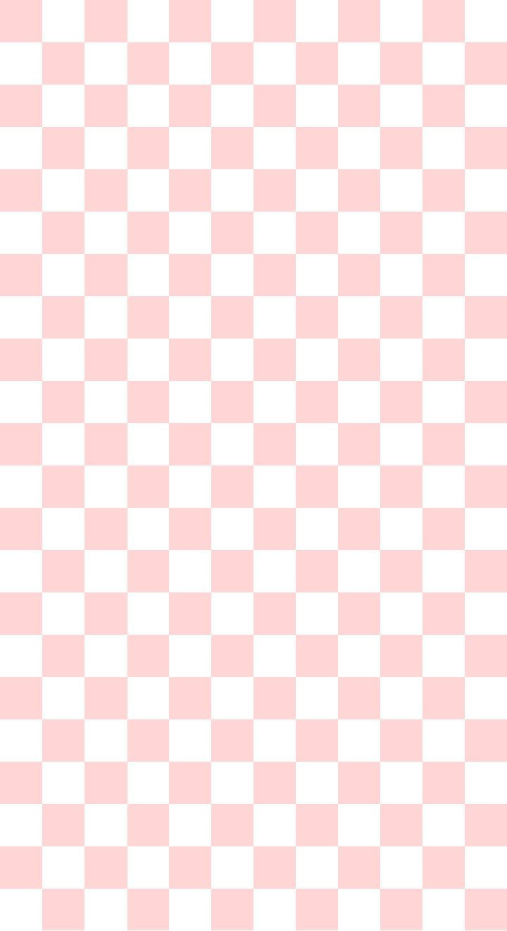 Pink Checkered Wallpaper Top Background