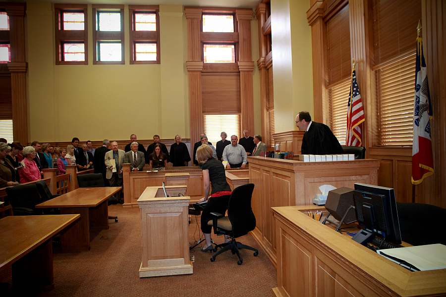 Courtroom Dedication Jefferson County Iowa
