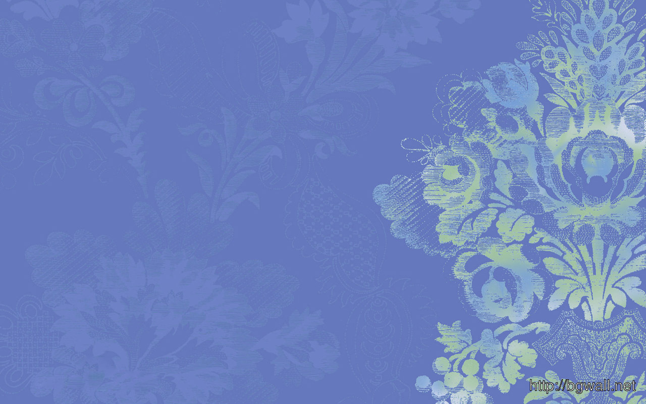 Calming Wallpaper In Serene Blue With Stylized