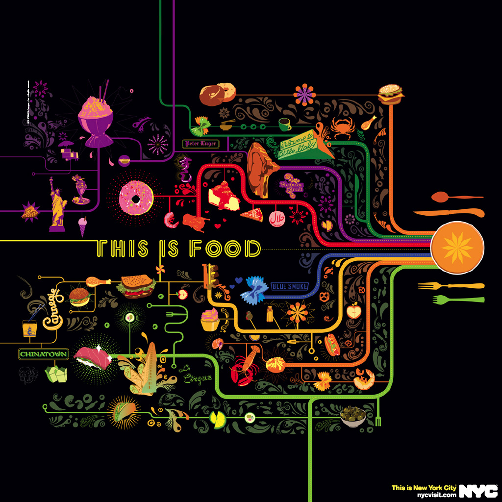 New York City Food Festival Wallpaper iPad Miscellaneous