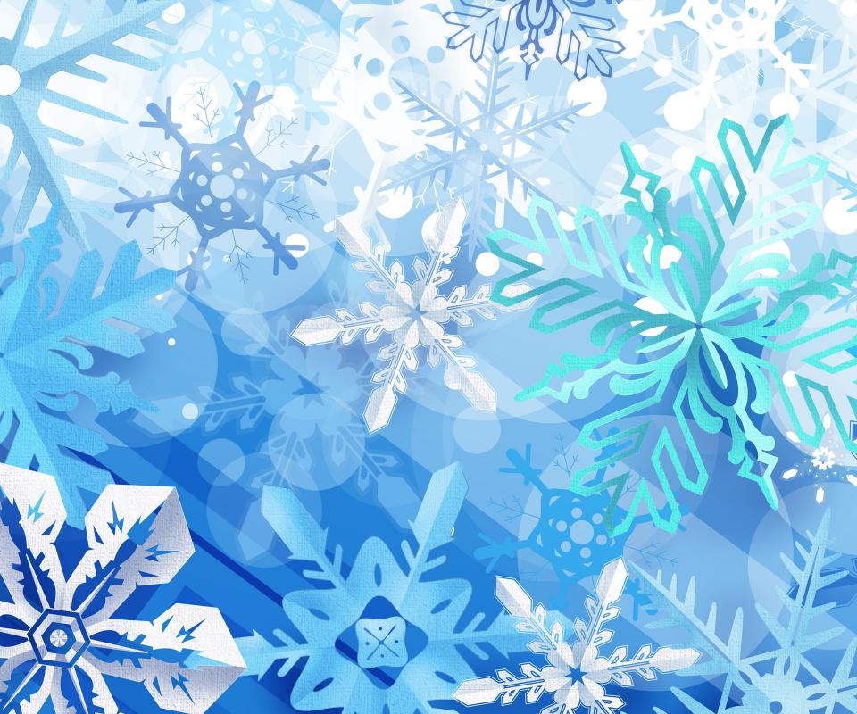 Awesome Blue Snowflake Christmas Wallpaper55 Best Wallpaper