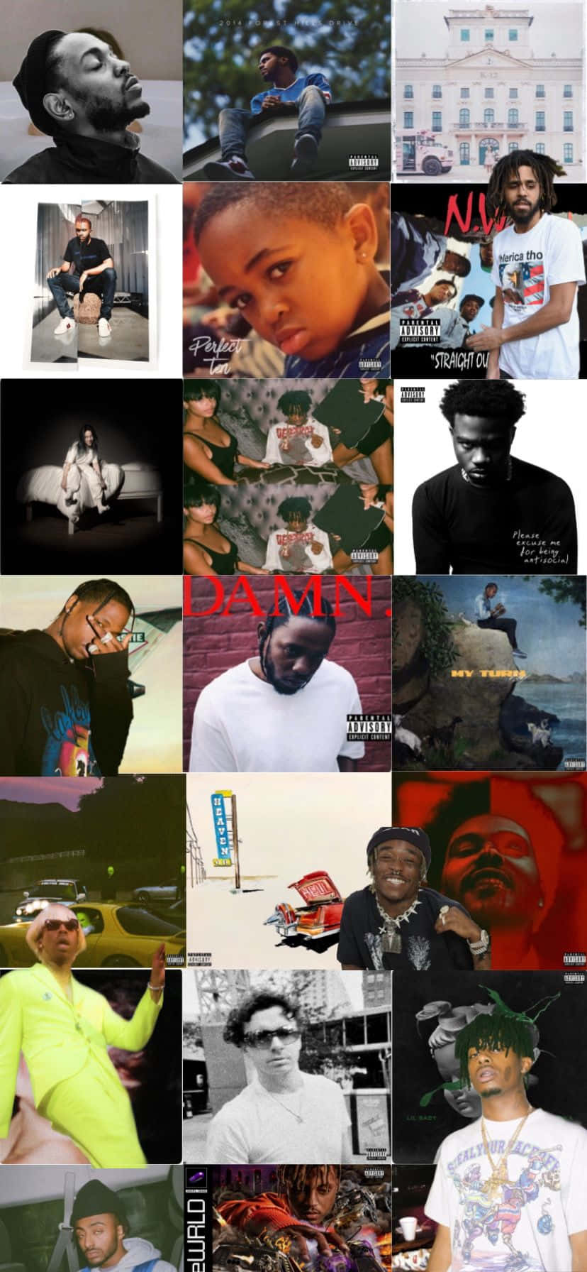 Rapper Collage Wallpaper