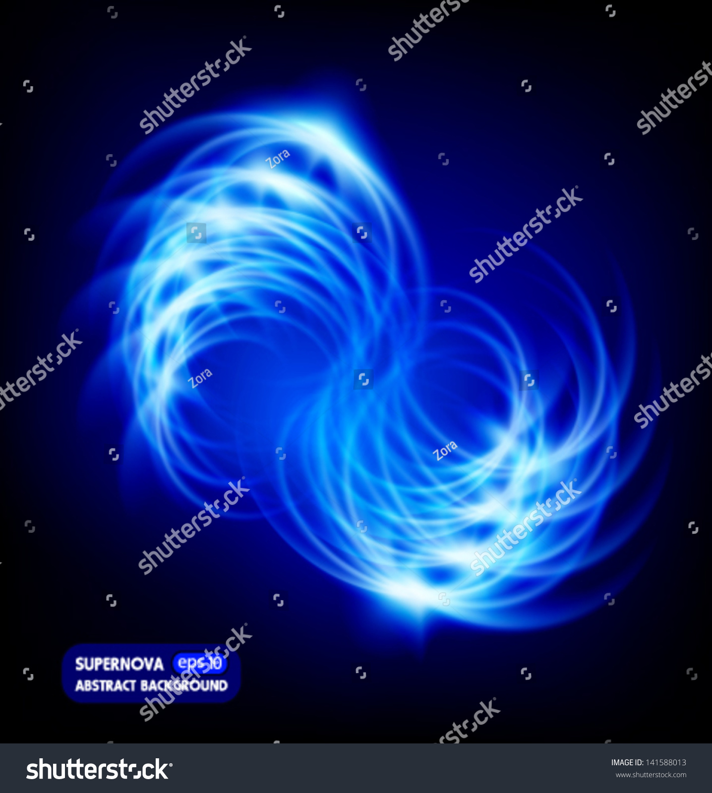 Supernova Background Stock Vector Royalty