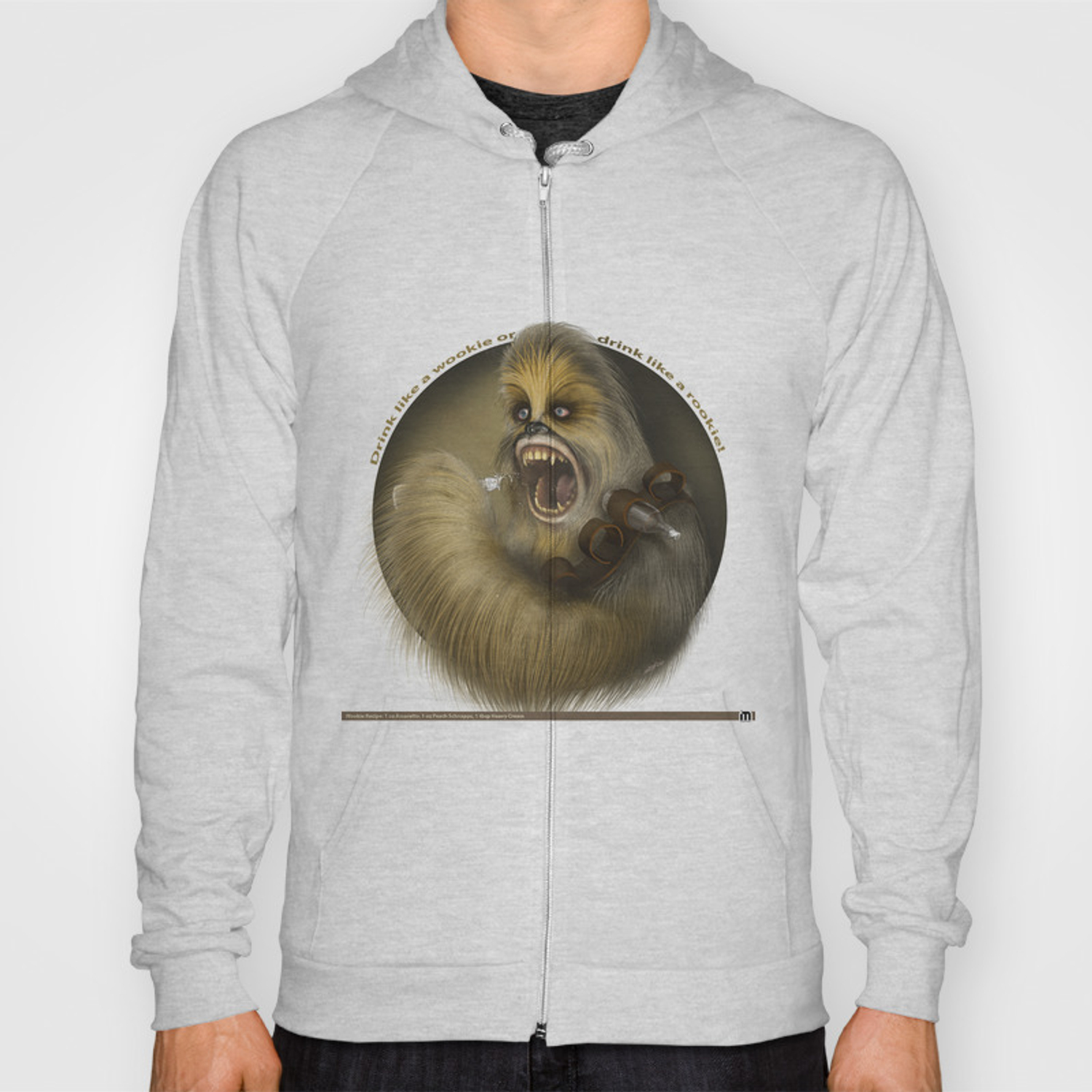 Wookie White Background Hoody By Mattiasstarkenberg Society6