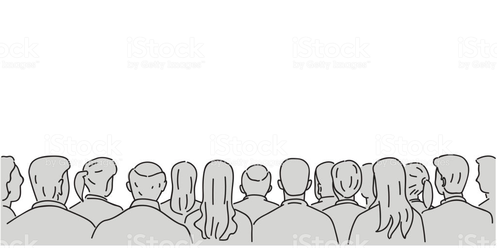 Audience Background With Blank Space Stock Illustration