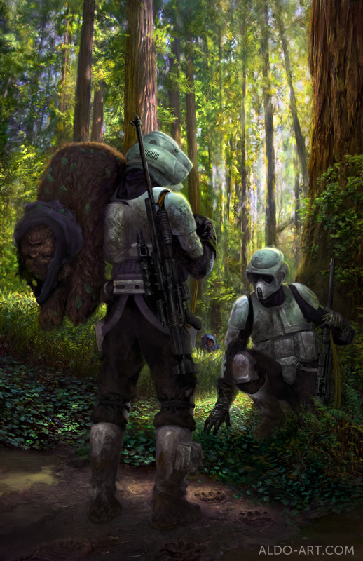 Ewok Hunt Star Wars By Aldok