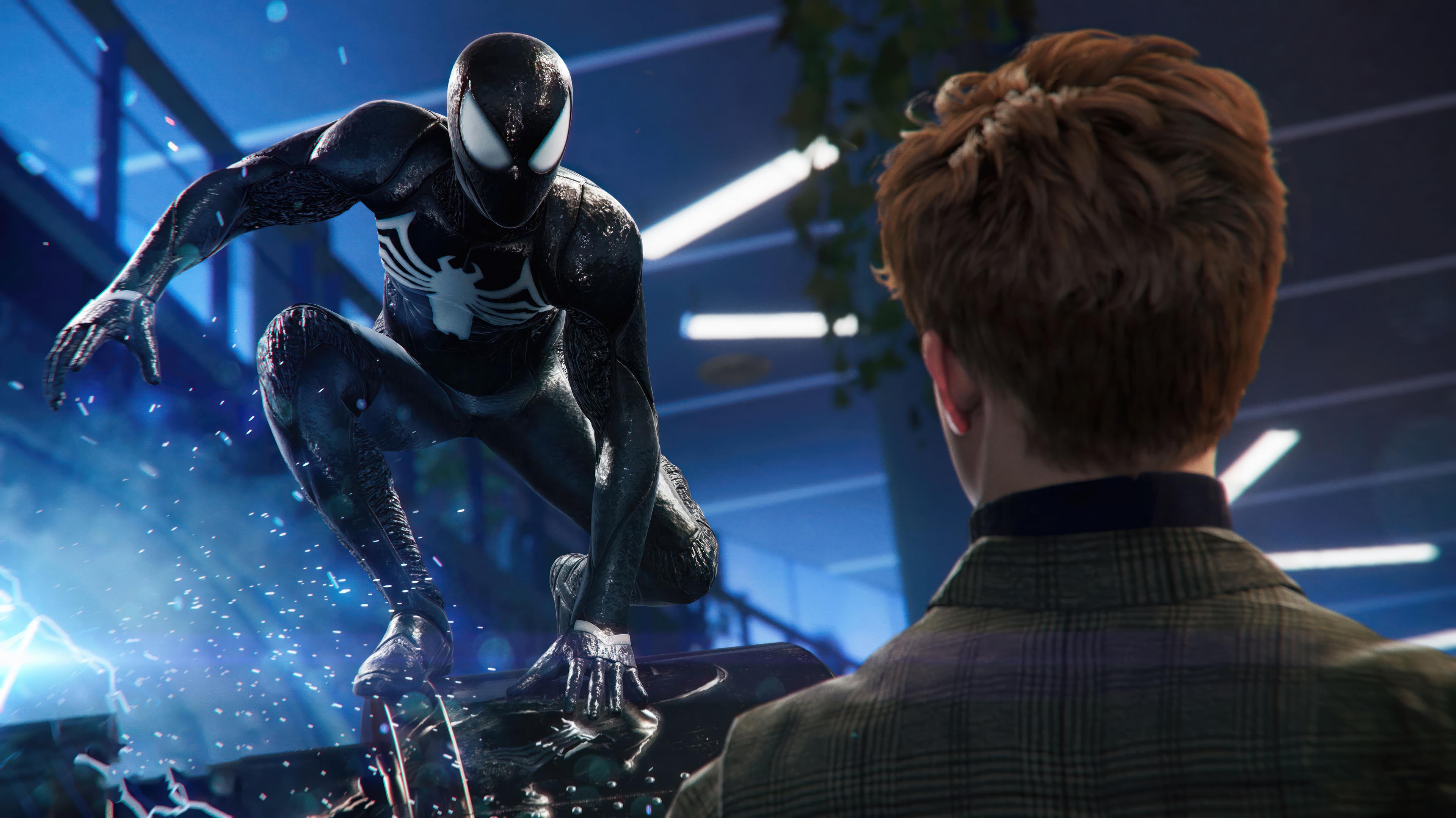 Marvel S Spider Man HD Wallpaper Dynamic Black Suit Spidey