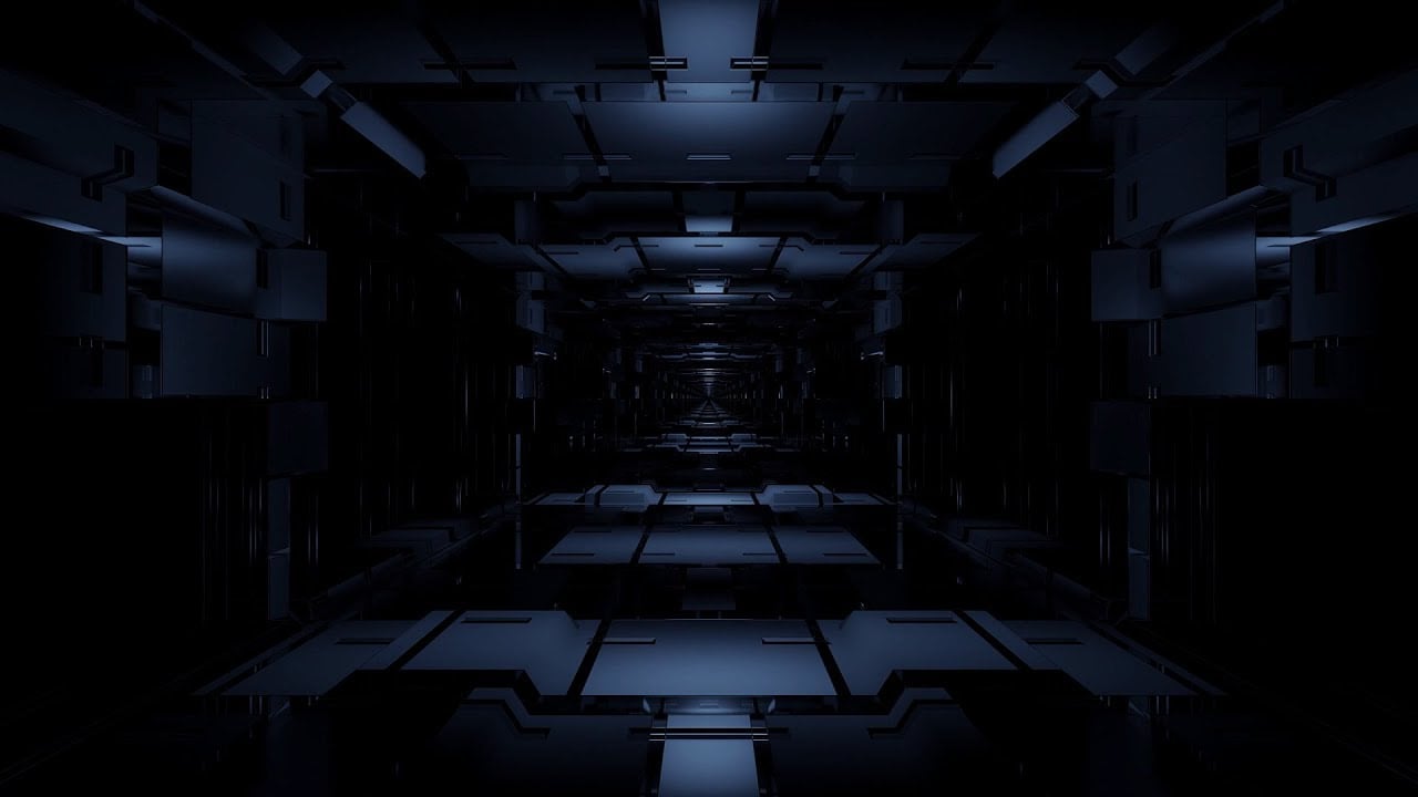free 4k uhd dark sci fi tunnel corridor fly through live wallpaper 1280x720