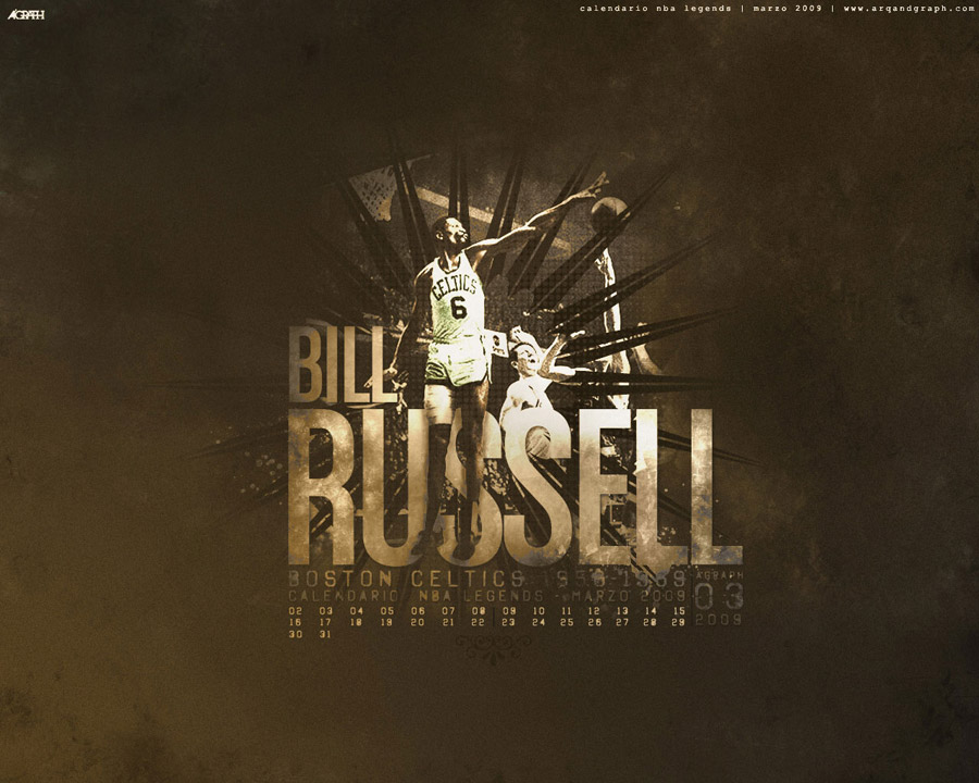 Bill Russell Wallpaper Basketball Wallpapers at BasketWallpaperscom