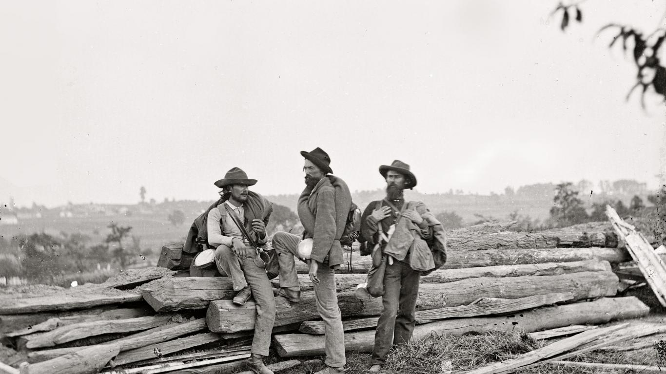 Gettysburg Pa Three Captured Confederate Soldiers High Resolution HD