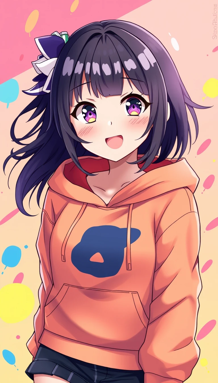 Anime Hoodie Girl Wallpaper