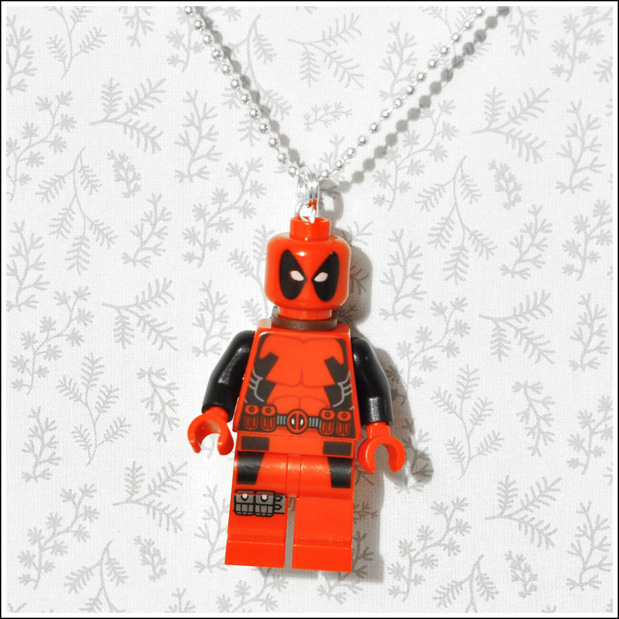 Lego X Men Deadpool Necklace By Kitschbits