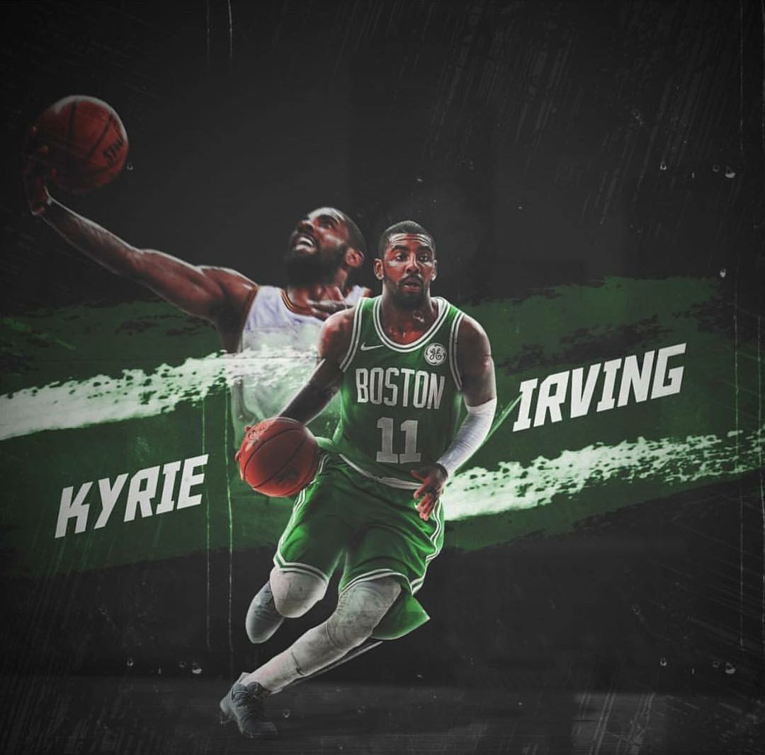 Kyrie Irving Boston Celtics Edit Basketball
