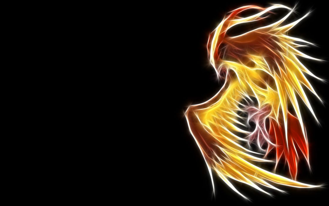 Pokemon Pidgeot Black Background Wallpaper