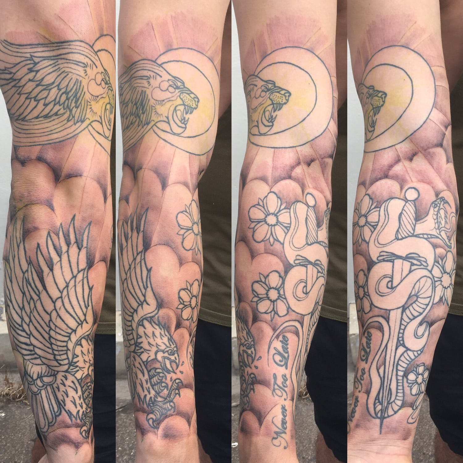 Ornamental sleeve by Jackie Leigh at High Life Tattoo in Butte, Montana : r/ tattoos