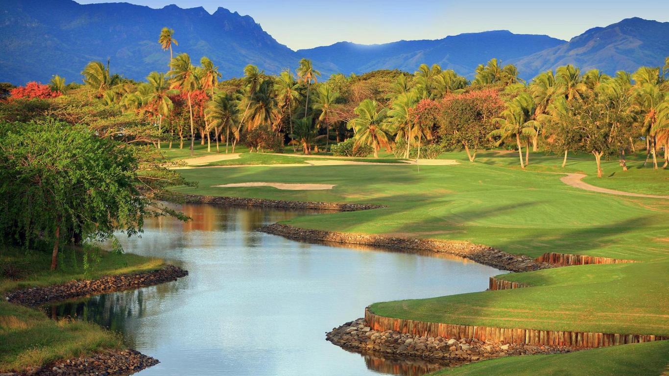Golf Course Fiji High Quality And Resolution Wallpaper