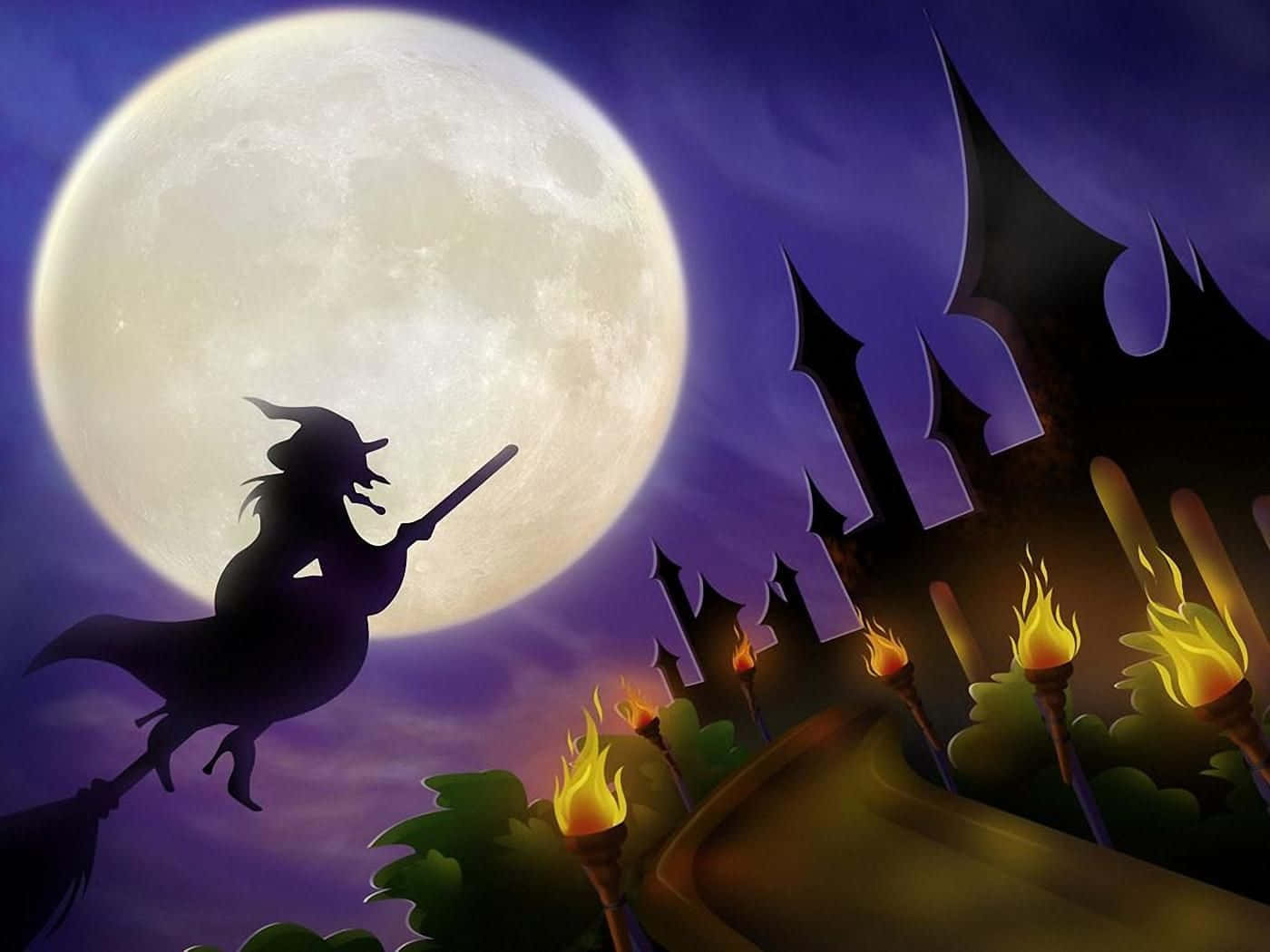 Halloween Witch Aesthetic Wallpaper