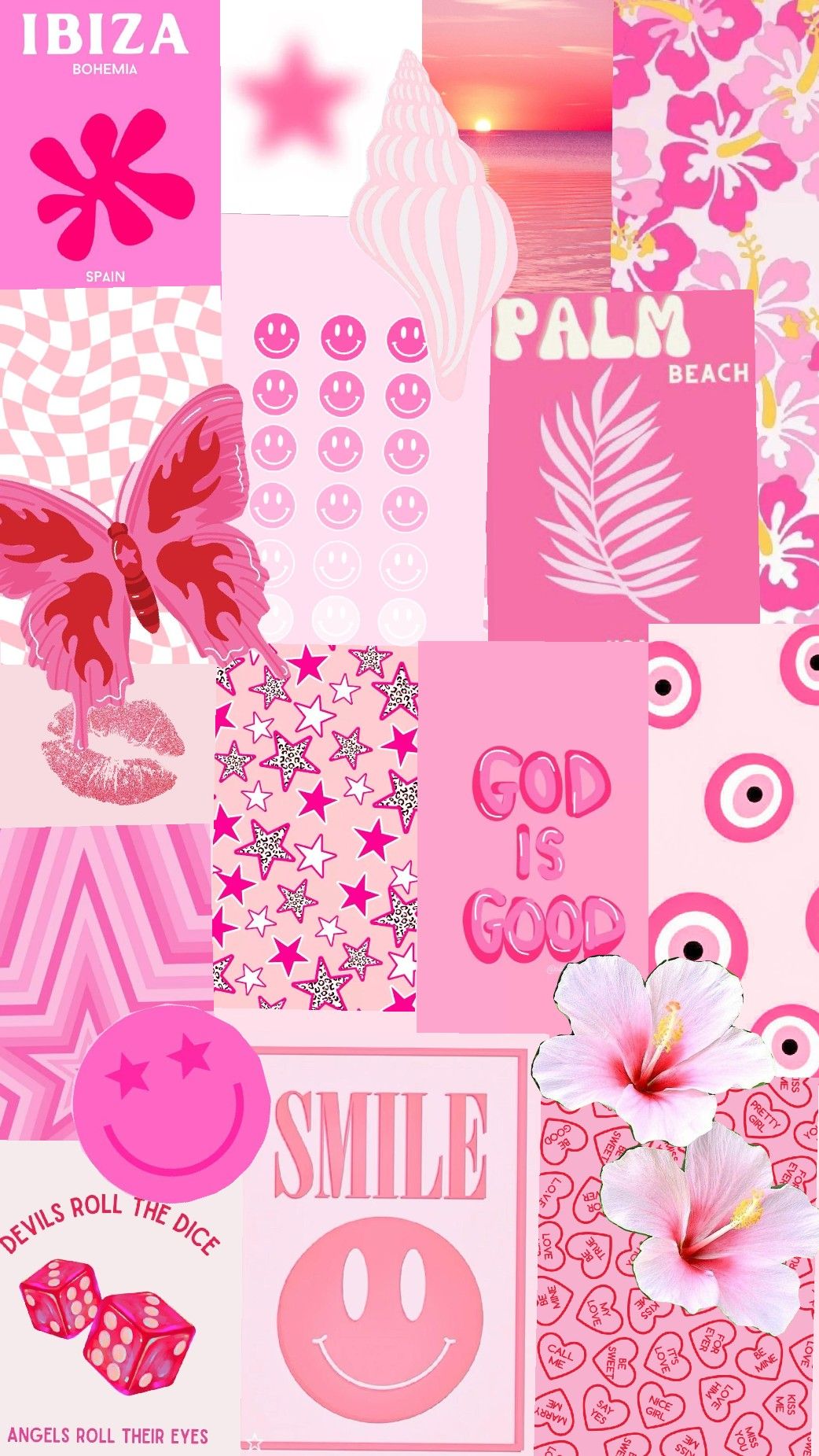 Elegant Pink And White Aesthetic Wallpaper