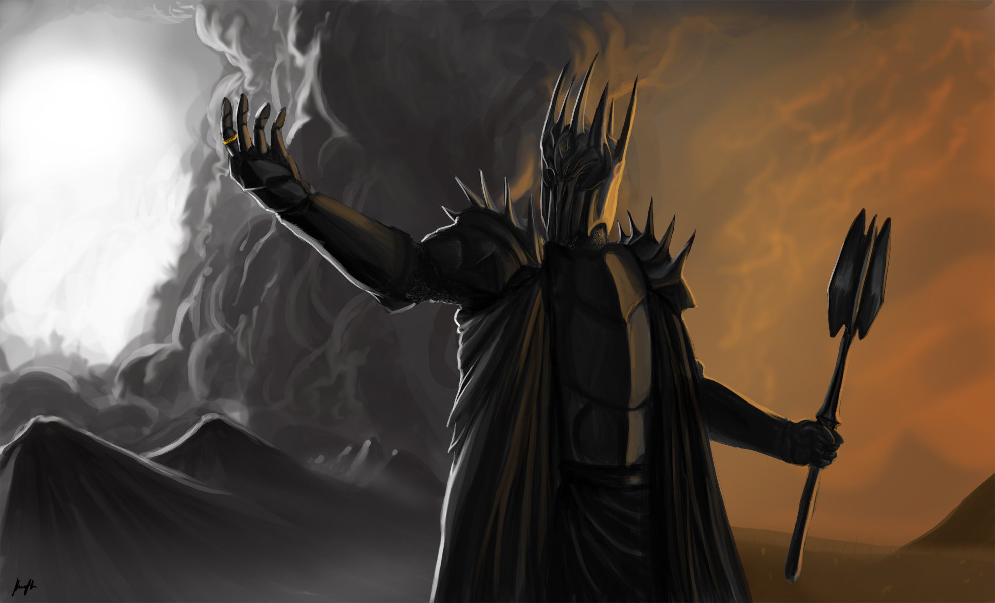 Arts Lord Of The Rings Dark Sauron Wallpaper HD