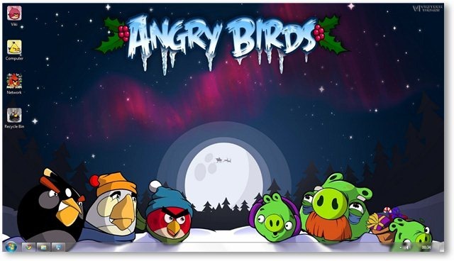 Angry Bird Cartoon Wallpaper 640x368