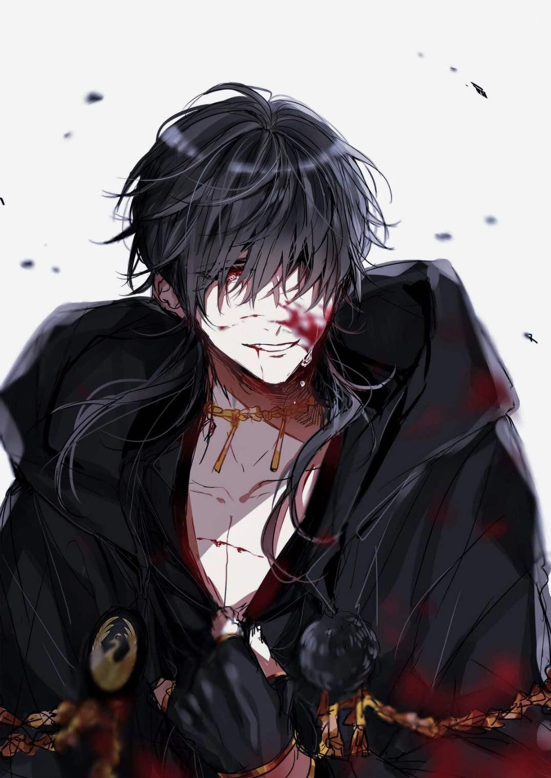 Handsome Anime Boy Dark Wallpaper HD