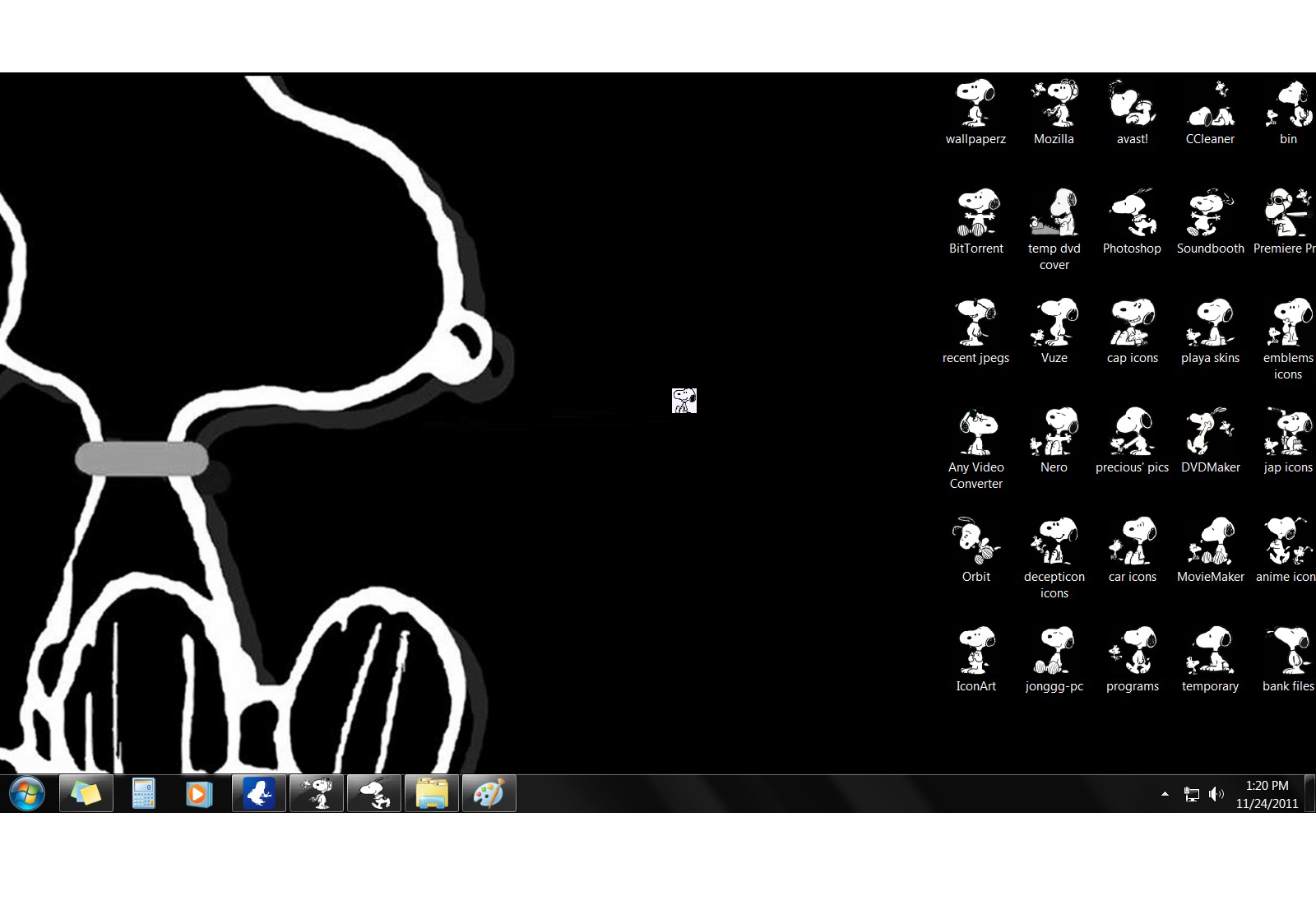 My Snoopy Desktop Icons And Cursor By Afronoodles