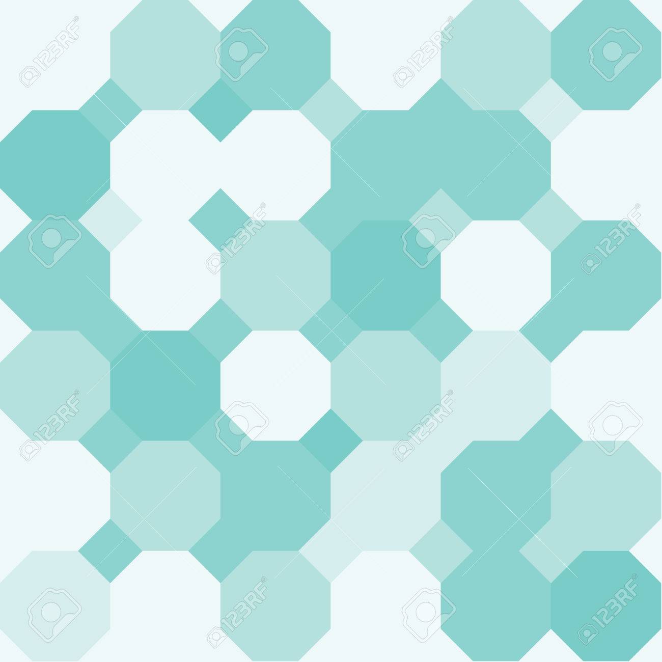 Green Octagon Shape Pattern Background Royalty Cliparts