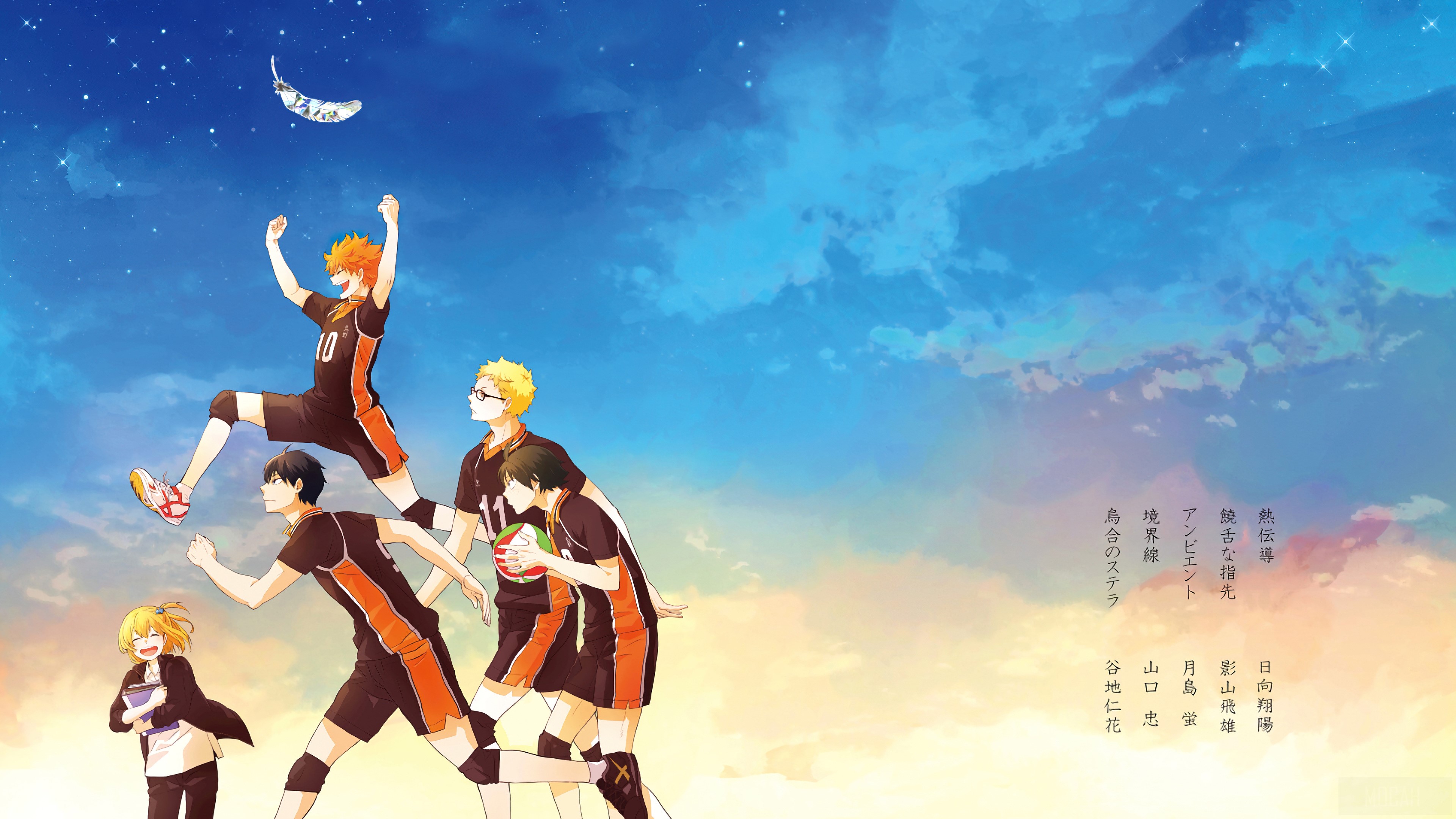 Haikyuu Anime Karasuno Team Volleyball 4k HD Wallpaper