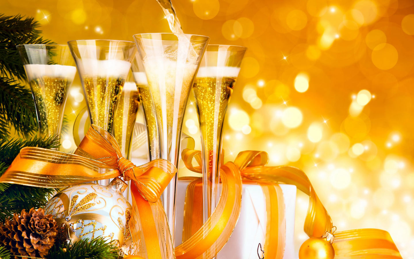 New Year S Eve Champagne Puter Desktop Wallpaper Pictures