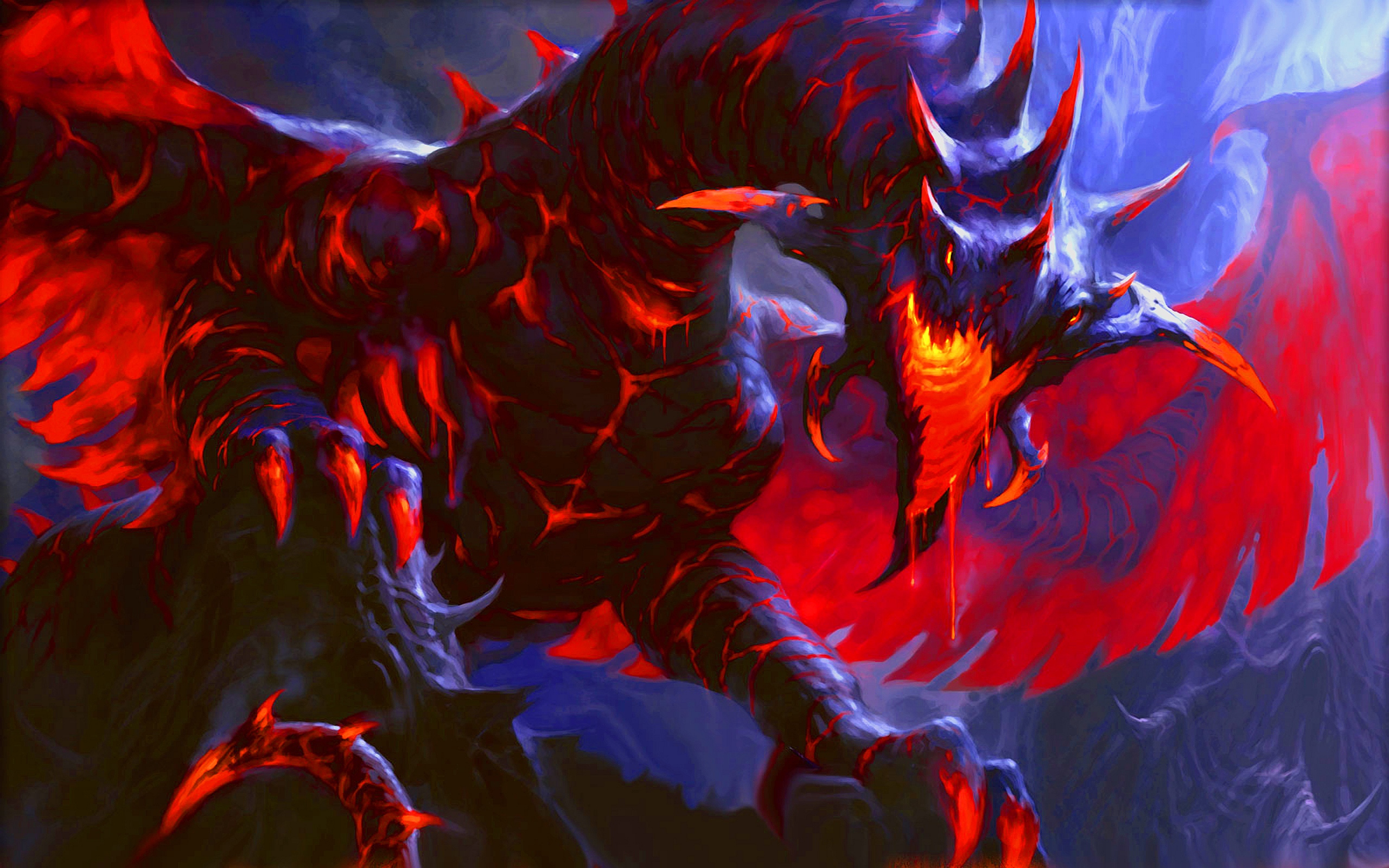 Red Fire Dragon HD Wallpaper