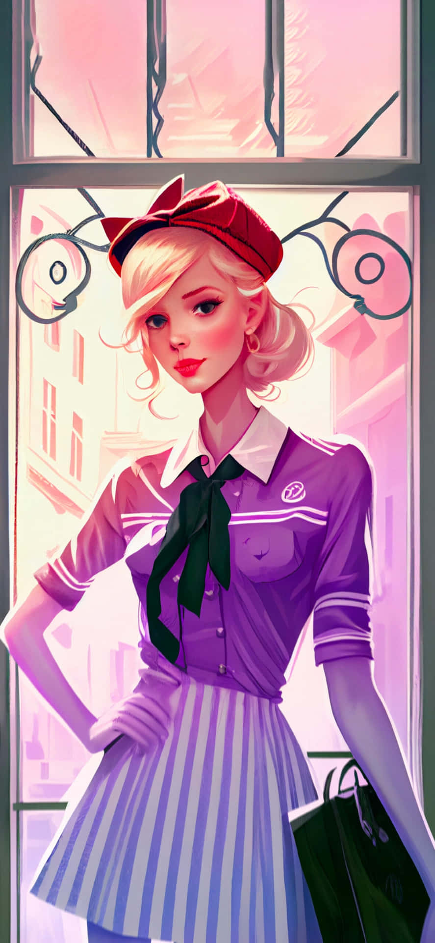 Preppy Girl Aesthetic Wallpaper