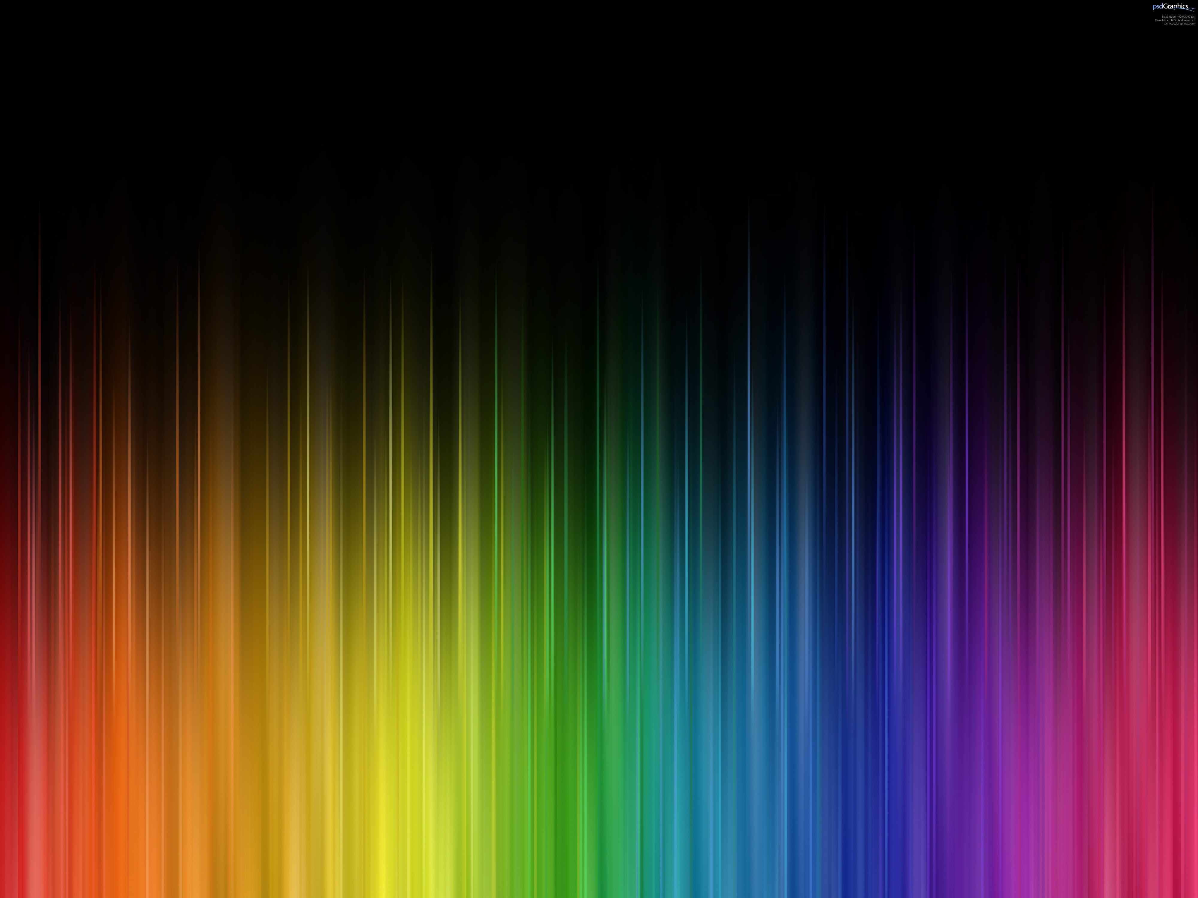 Abstract rainbow colors PSDGraphics 4000x3000