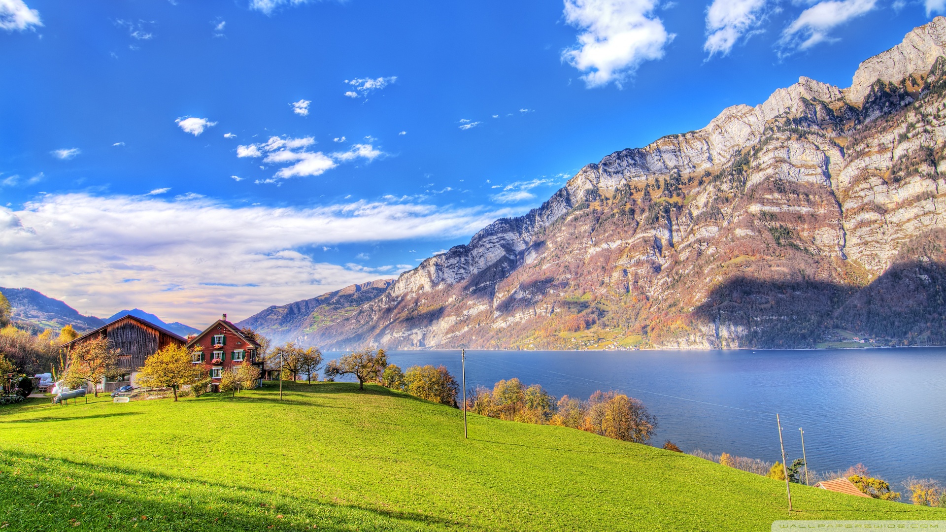 Lake In Switzerland Wallpaper
