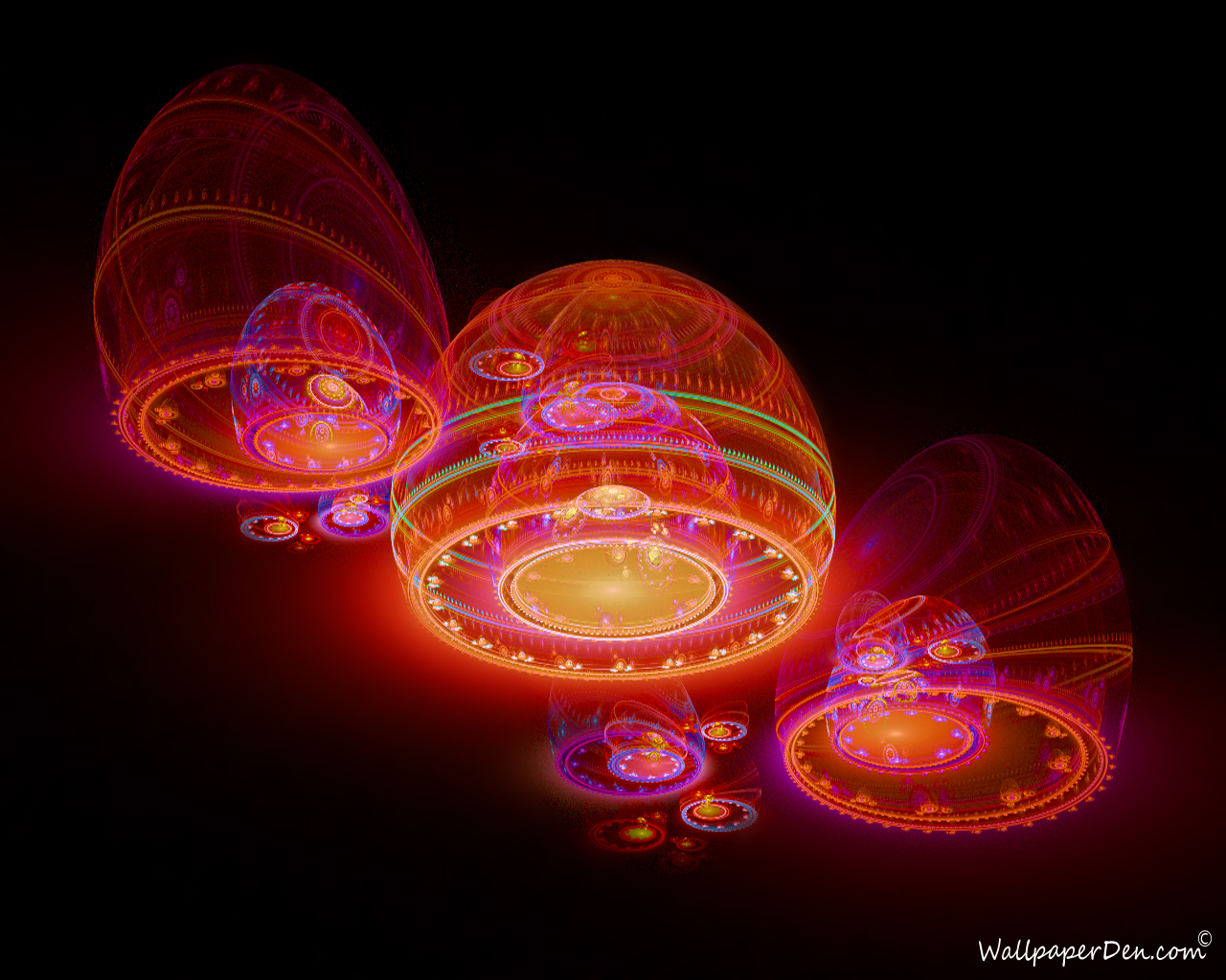 Fantasy Fractal Alien Jellyfish Background Wallpaper Jpg