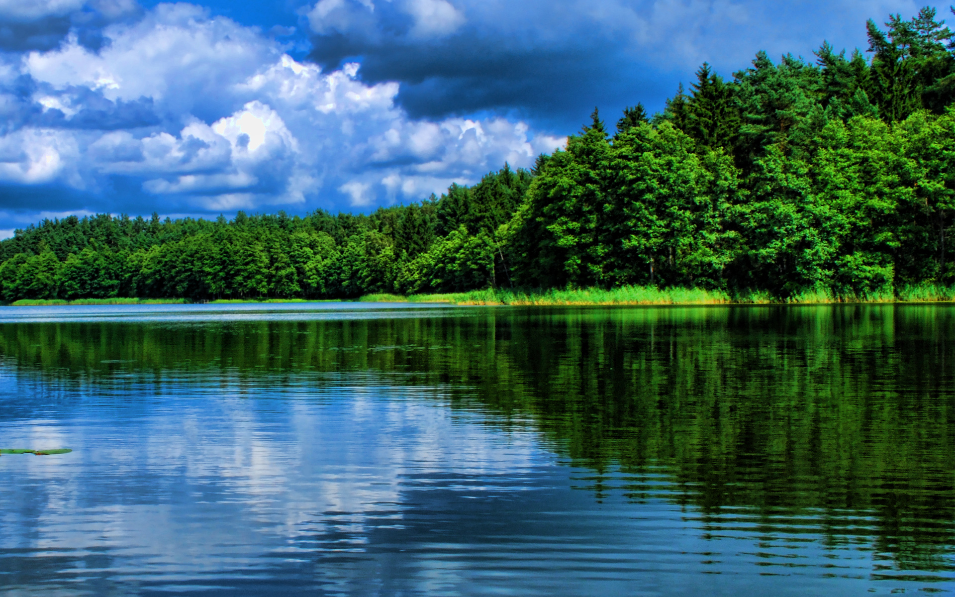 Lake Water Reflection Wallpaper