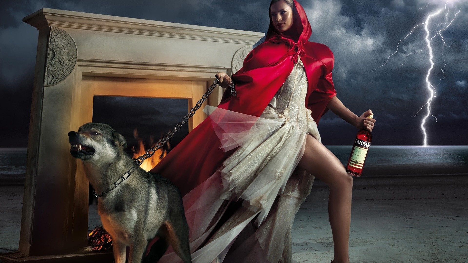 Red Riding Hood Has The Leash Wallpaper