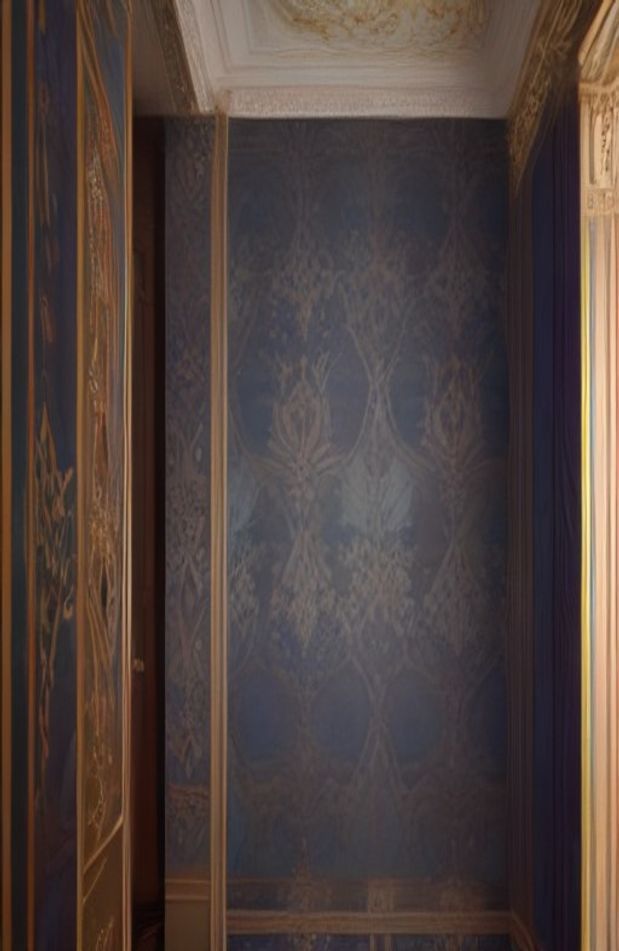 Royal Blue And Gold Wallpaper