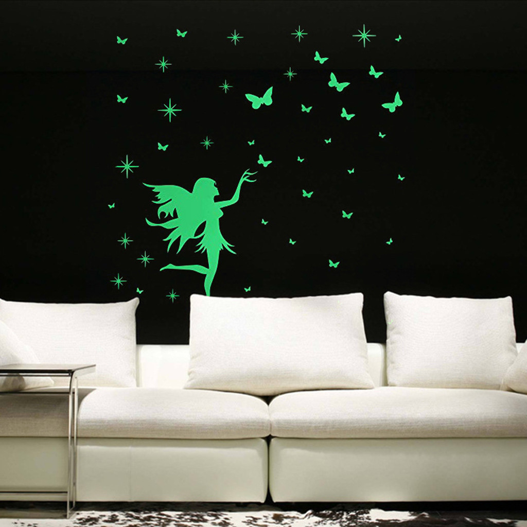 Phosphorescent Angel Butterfly Girl Fairy Luminous Cartoon Nursery