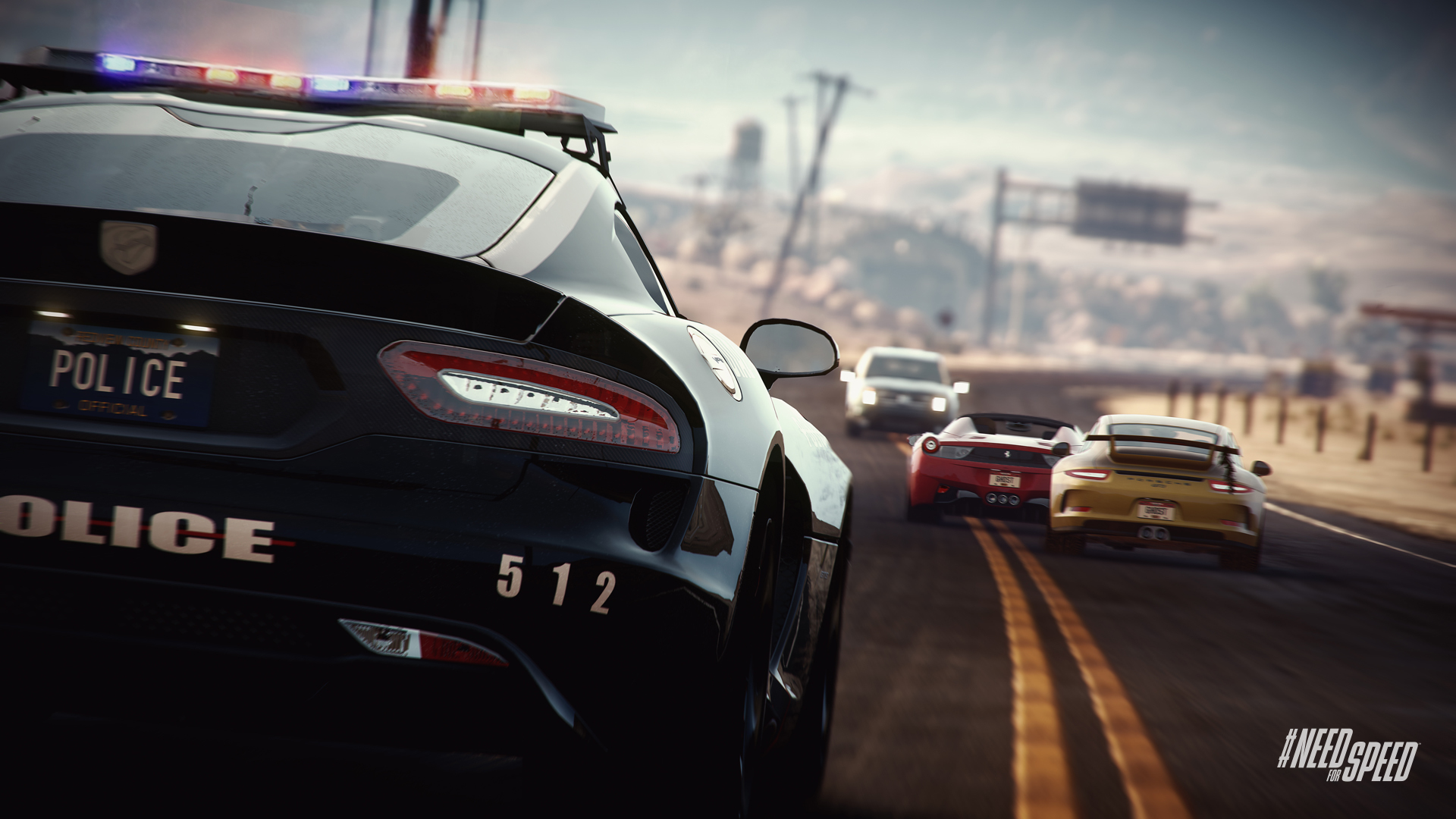 Need For Speed Rivals Cop Car On Their Tail Wallpaper And Image