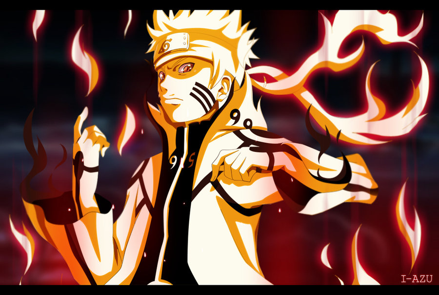 Naruto Bijuu Mode By Azu Dqpwy Pixel Anime HD Wallpaper