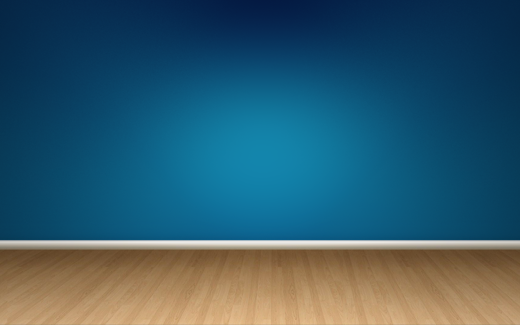 Blue Wall And Wood Floor Wallpaper