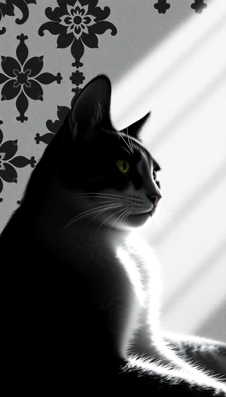 Black And White Cat Wallpaper