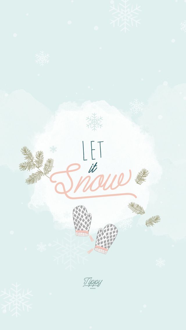 Christmas Quotes Snow New Year iPhone Lock Wallpaper