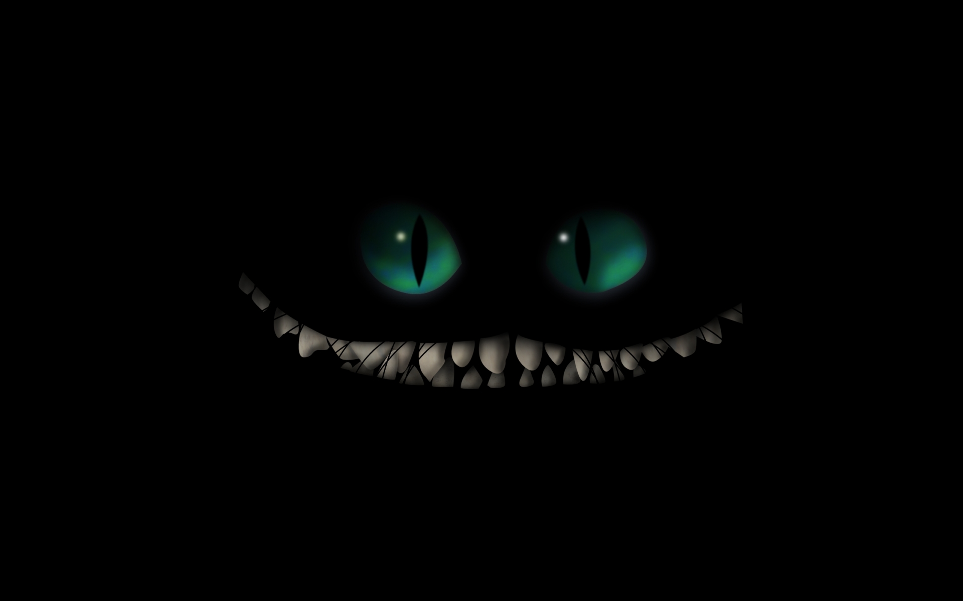 Dark Monster Creature Fangs Evil Scary Creepy Spooky