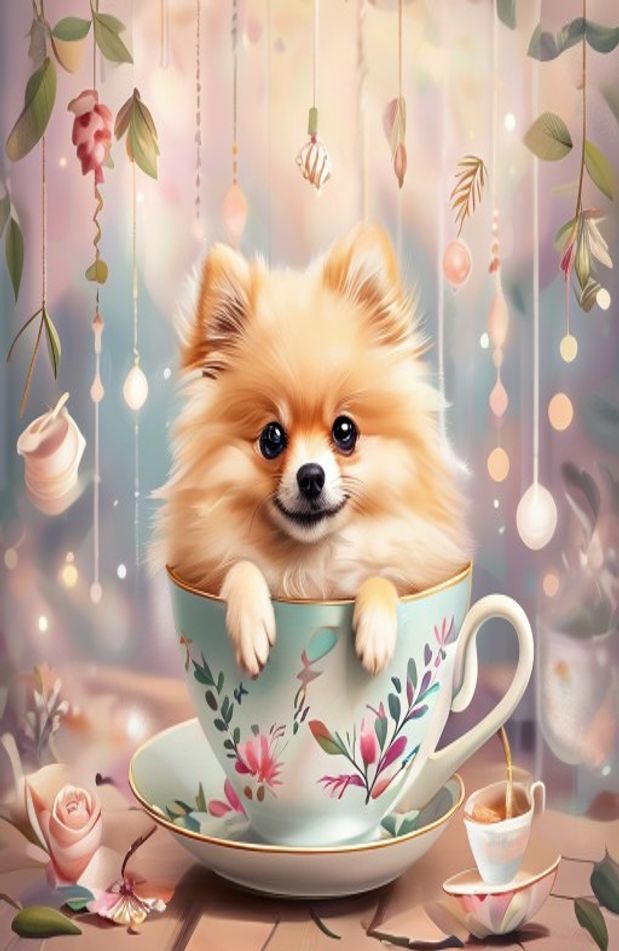 Teacup Pomeranian Wallpaper