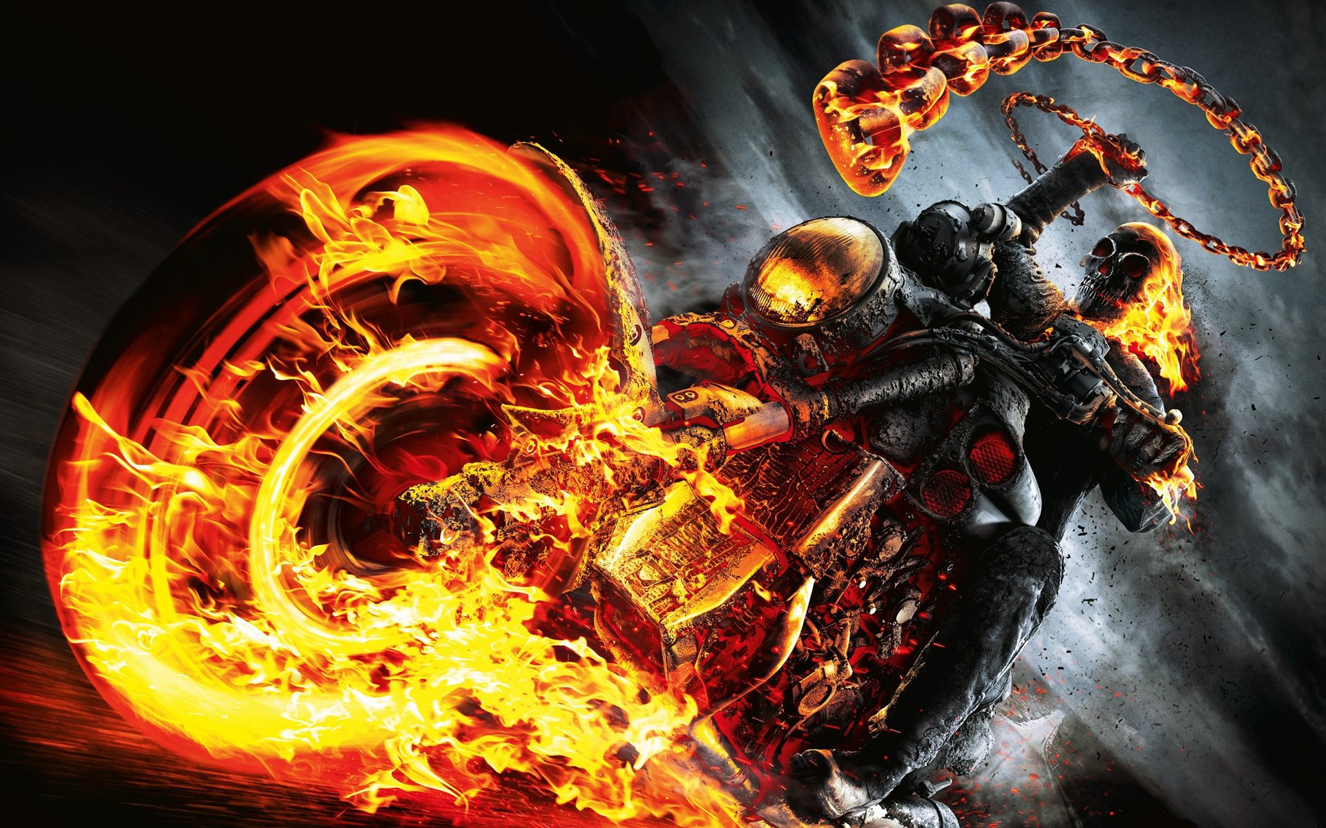 Desktop Ghost Rider Bike Wallpaper