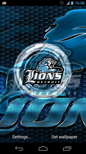 Bigger Detroit Lions Live Wallpaper For Android Screenshot