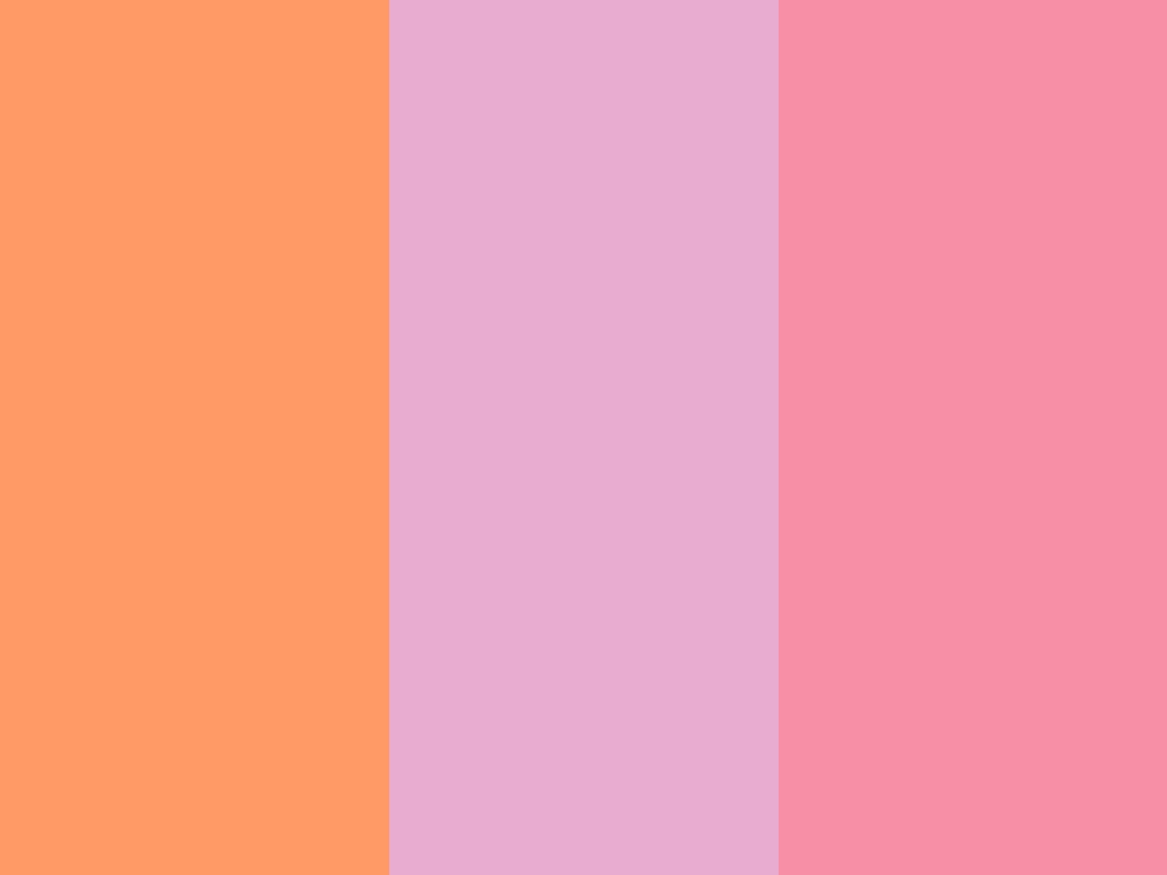 Pink Orange Pearl Sherbet Three Color Background