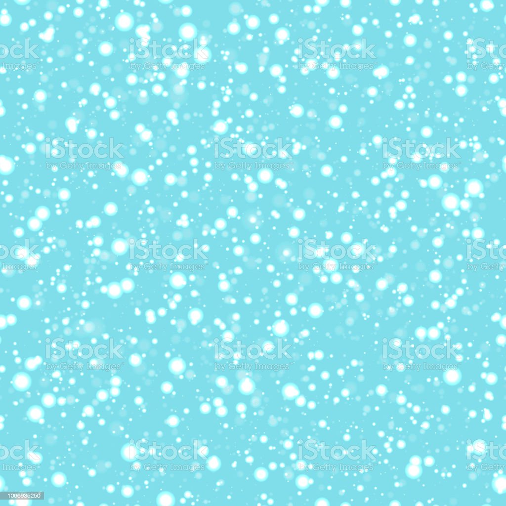Snow Seamless Pattern Vector Snowflakes Background Winter